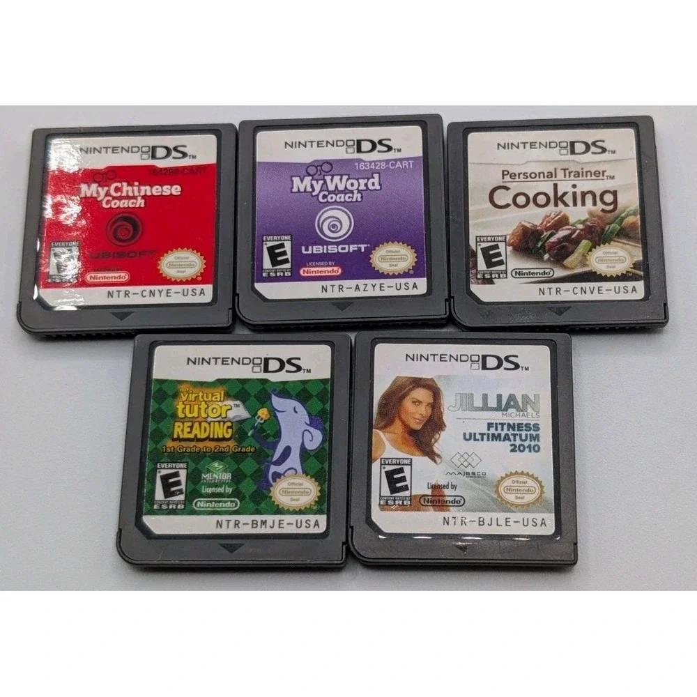 Nintendo DS Coach And Trainer Based Games Mixed Lot of 5 Cartridges Only